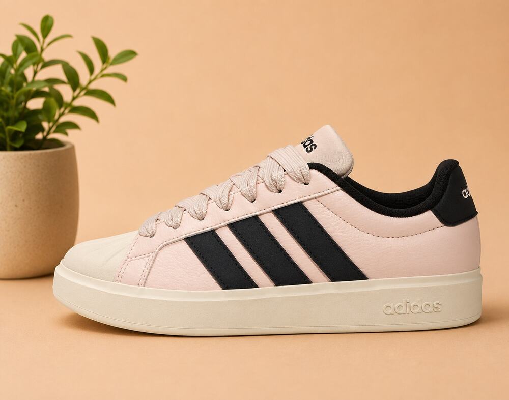 NWT     adidas Women's Streettalk, Blush Pink/Black/Wonder White, 7.5  